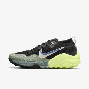 Nike Wildhorse 7 Trail Women's Running Shoes Olive / Light Lemon | NK031MVK