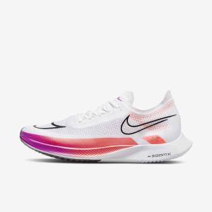 Nike ZoomX Streakfly Road Racing Men's Running Shoes White / Red / Purple / Black | NK852CQM