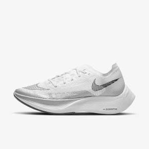 Nike ZoomX Vaporfly Next% 2 Road Racing Women's Running Shoes White / Yellow / Blue | NK541HJM