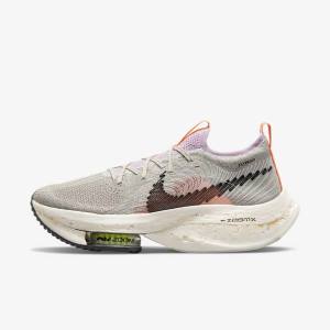 Nike Zoom Alphafly Next Nature Road Racing Women's Running Shoes Blue Grey / Light Pink / Light Cream / Black | NK854EJS