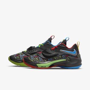 Nike Zoom Freak 3 Men's Basketball Shoes Black / White / Red / Green | NK102KCP