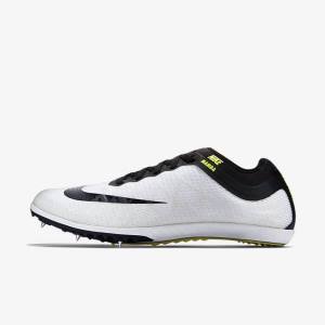 Nike Zoom Mamba 3 Unisex Distance Spike Women's Running Shoes White / Black | NK047XOQ