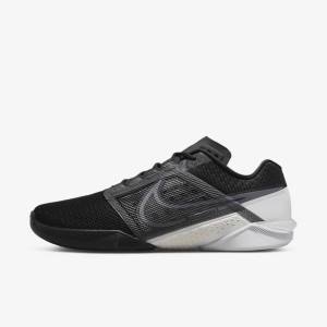 Nike Zoom Metcon Turbo 2 Men's Training Shoes Black / White / Dark Grey / Metal Grey | NK438ZLF